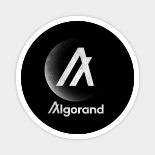 Vintage Algorand ALGO Coin To The Moon Crypto Token Cryptocurrency Blockchain Wallet Birthday Gift For Men Women Kids Magnet